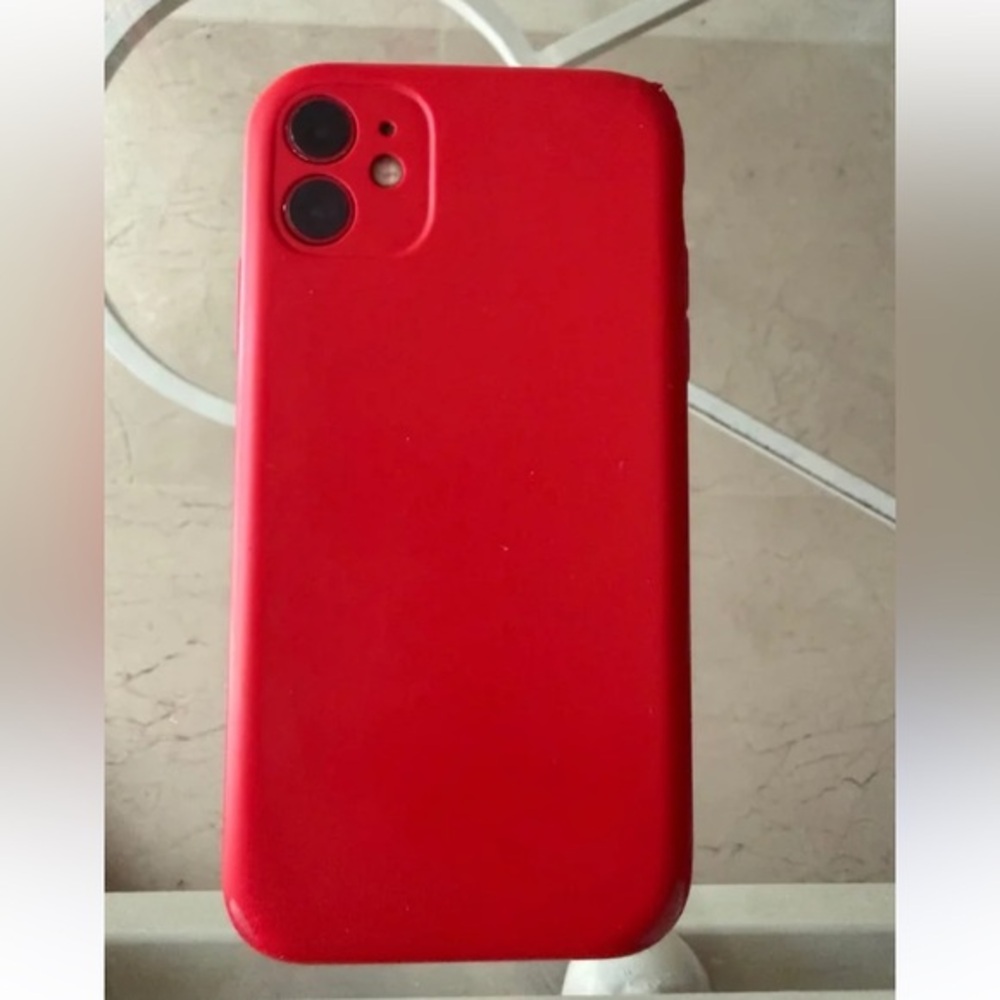 Vibrant Red Phone Case I Phone 11